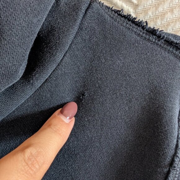 Abercrombie & Fitch Men's Muscle fit Hoodie Navy & Red Size M 1892 logo Y2K - Picture 10 of 13